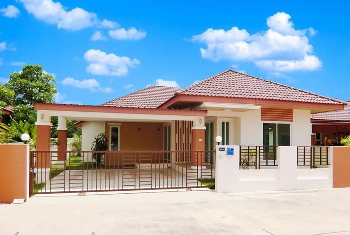This two bedrooms house brings comfort and space to a family. [Image Credit: Naibann]